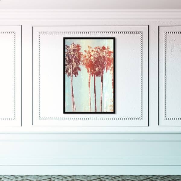Oliver Gal 'Palm Tree Dream' Floral and Botanical Framed Wall Art