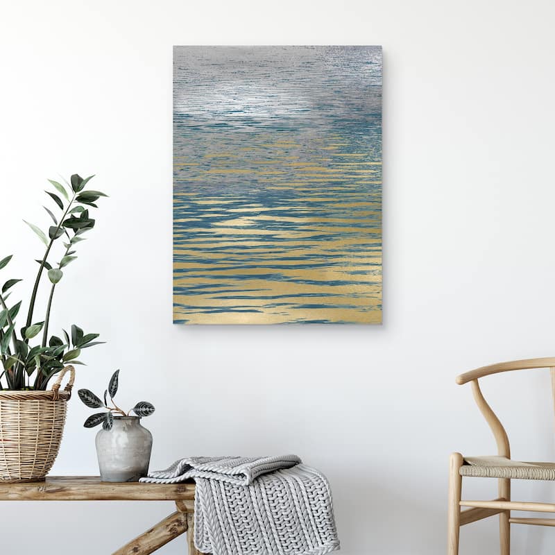 Ocean Current Reflection I by Maggie Olsen Canvas Art Print