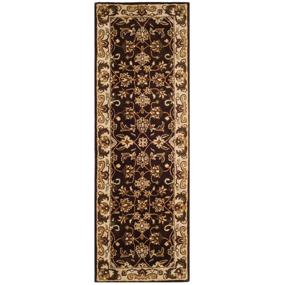 SAFAVIEH Handmade Royalty Julina Brown/ Beige Wool Rug
