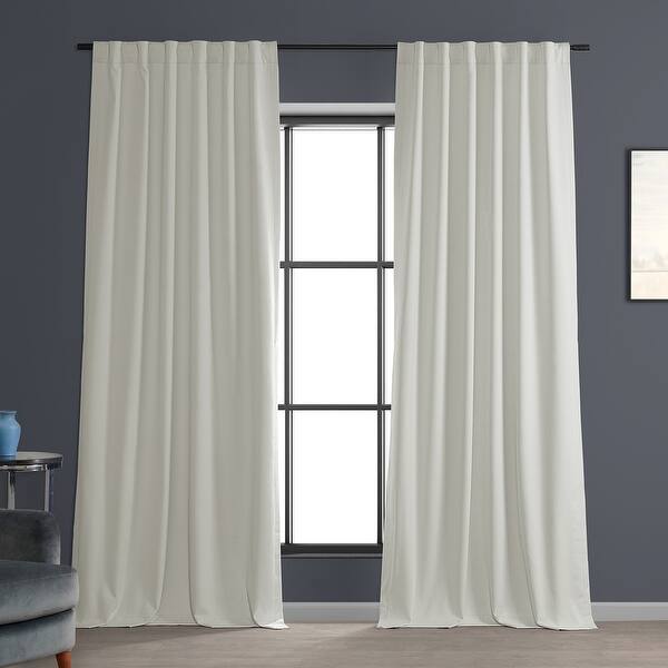 Exclusive Fabrics Performance Linen Luxury Blackout Curtains (1 Panel