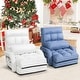 preview thumbnail 23 of 31, Costway Folding Floor Single Sofa Recliner Chair W/ a Pillow 5
