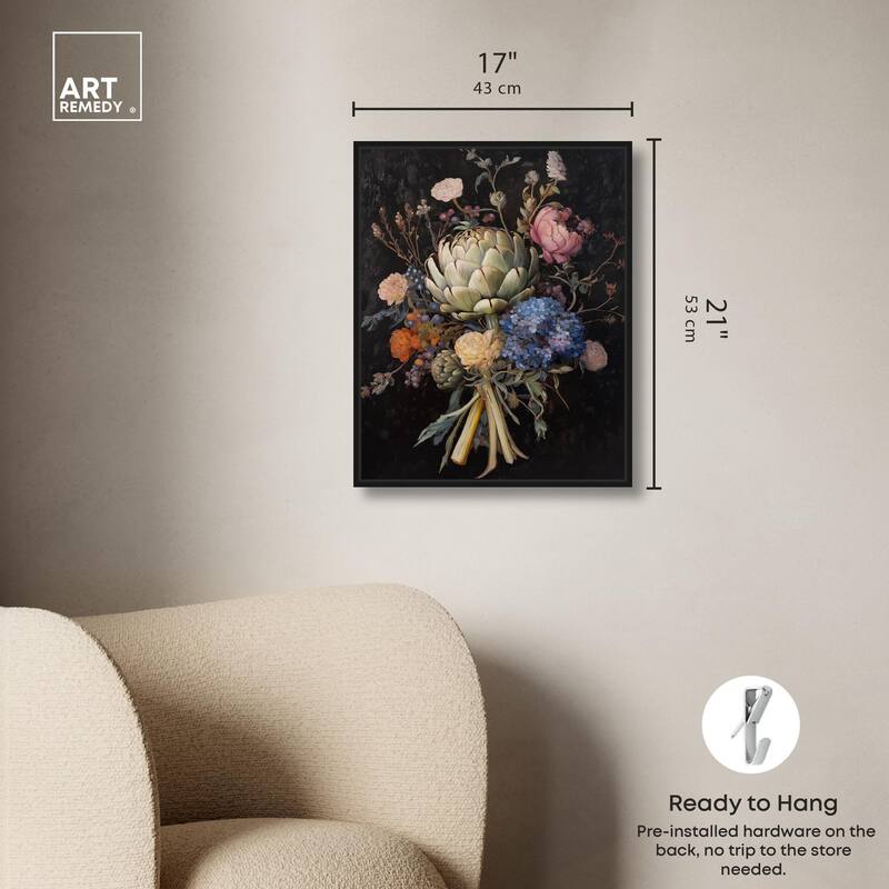 Moody Artichoke II Canvas by Art Remedy