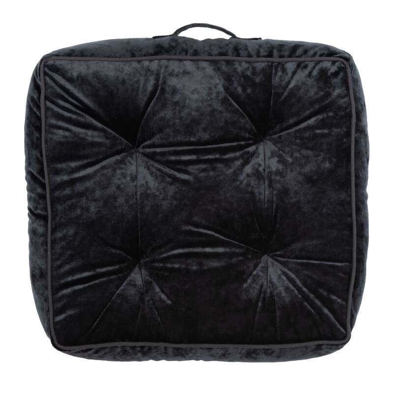 SAFAVIEH Lavonne Square Tufted Velvet Floor Pillow
