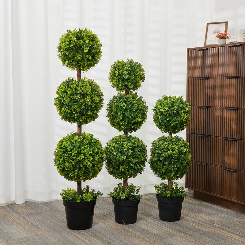 Artificial Boxwood Topiary Tree 3Ft/3.7Ft/4.2Ft