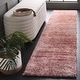 preview thumbnail 75 of 78, SAFAVIEH Tahoe Shag Yaprak Abstract 1.2-inch Thick Rug 2' x 9' Runner - Pink/Ivory - Runner