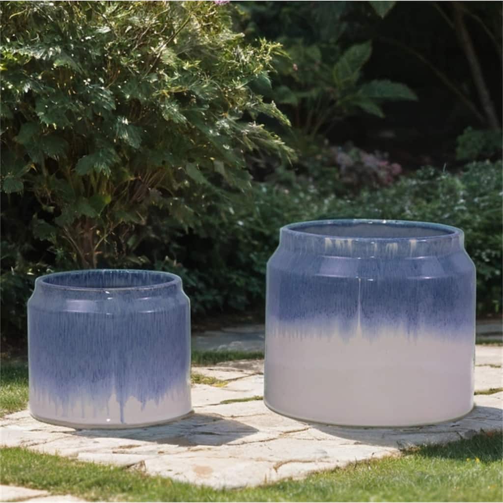 Modern Ceramic Flowerpot (Set of 2)