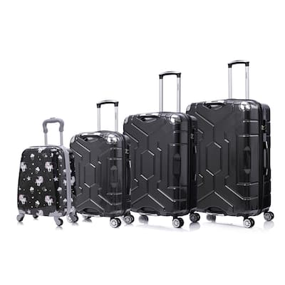 3 Piece Technology PC Hardshell Lightweight Durable Suitcase with Rotating Wheels and Adjustable Ergonomic Telescopic Handle