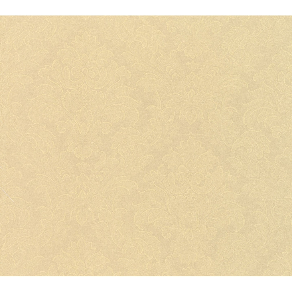 Galerie Wallcoverings Neapolis 3 Floral Damask Design Vinyl on Paper Metallic Embossed Wallpaper Roll