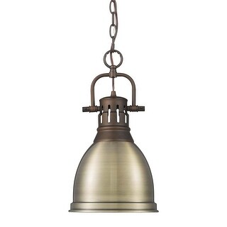 Golden Lighting 3602-S RBZ Duncan 9" Wide Mini Pendant