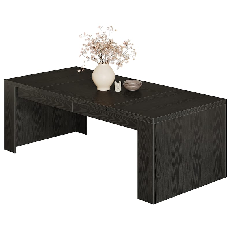 Large Dining Table, Wood Kitchen Table, Living Room Family Gathering Table Accent Dining Table