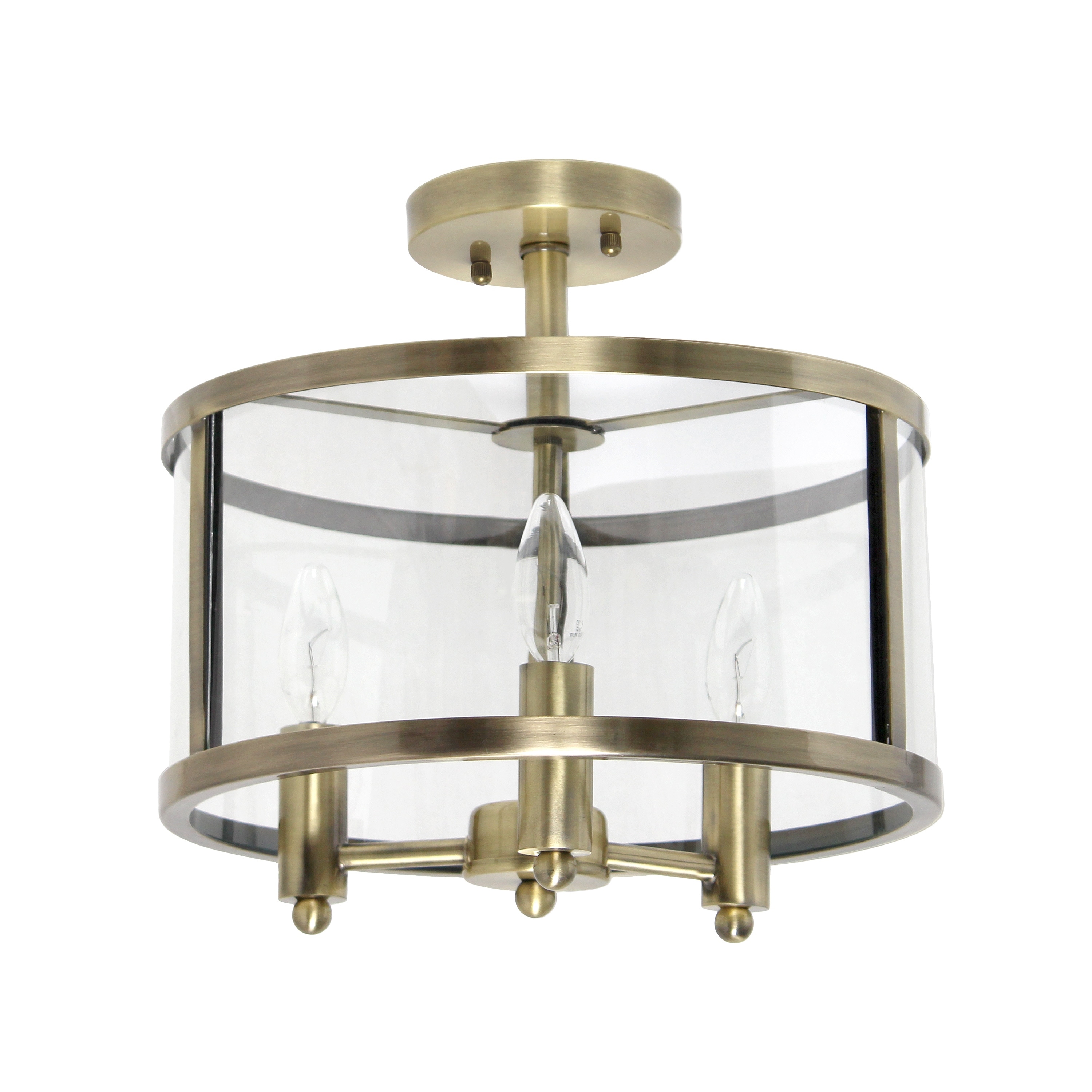 Elena 3 light square flush fitting cheap