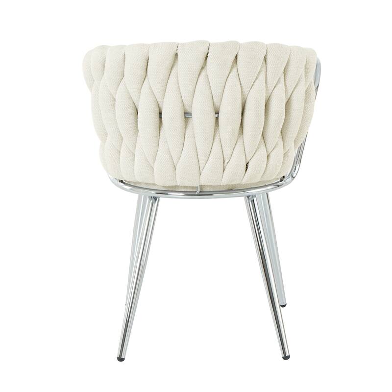 Modern Dining Chair with Metal Legs (Set Of 2)