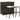 vidaXL 3 Piece Bar Set Poly Rattan Brown
