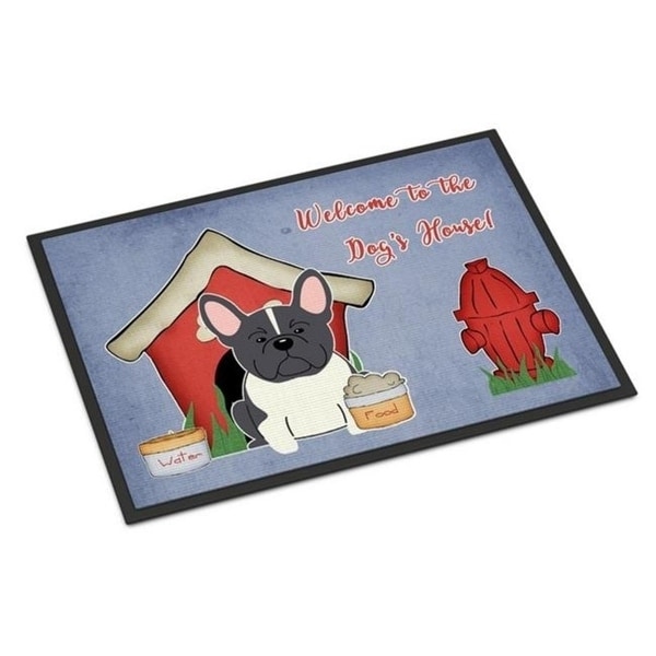 Carolines Treasures BB2766MAT Dog House Collection French Bulldog Black White Indoor or Outdoor Mat 18 x 0.25 x 27 in.
