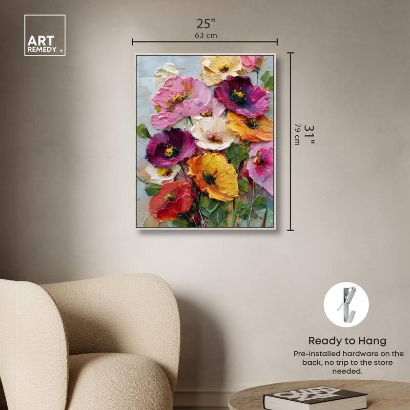 Floral Texture II Canvas by Art Remedy