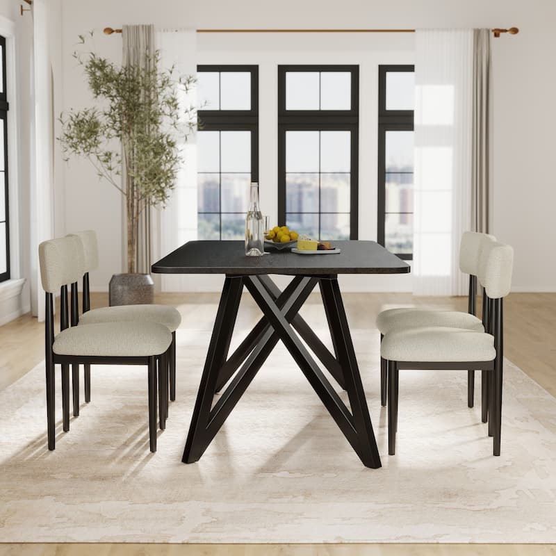 Roundhill Furniture Axler 5-Piece Dining Set