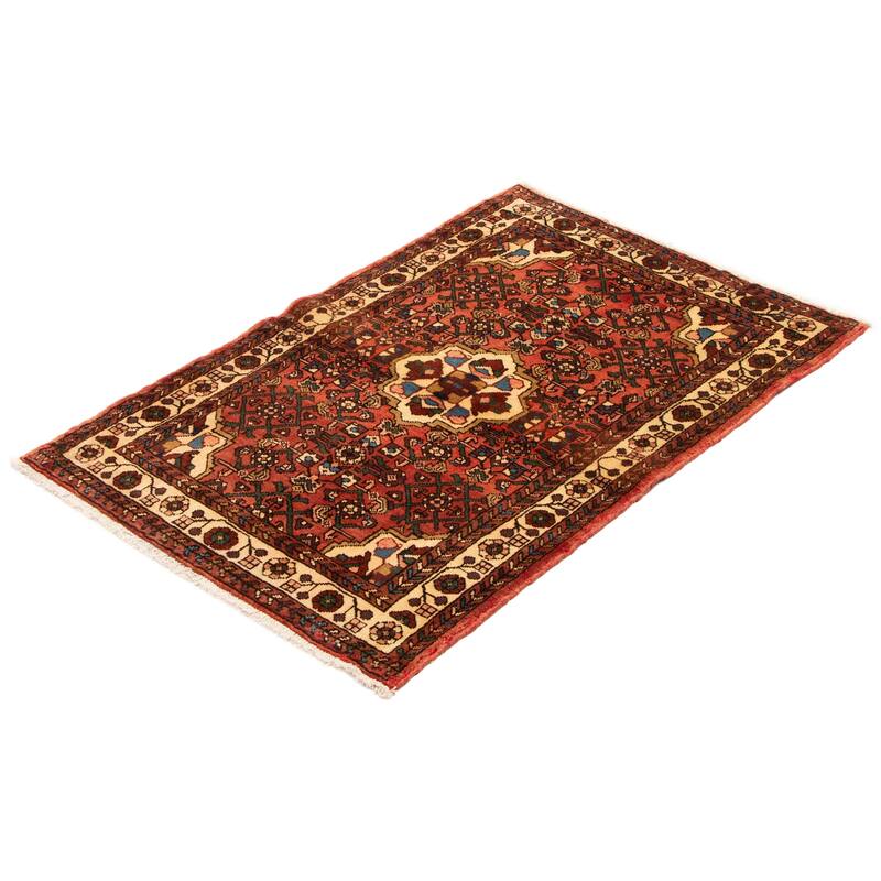 ECARPETGALLERY Hand-knotted Andelz Copper Wool Rug - 3'5 x 5'1