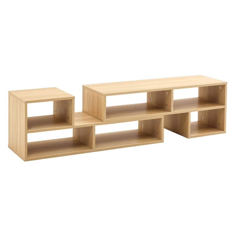 47.2" L-Shaped Modular TV Stand with Adjustable Shelves