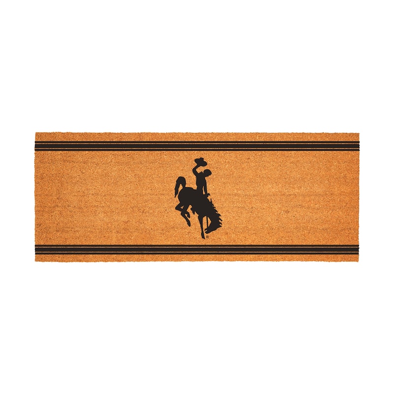 University of Wyoming Monochrome Indoor/Outdoor Coir Door Mat