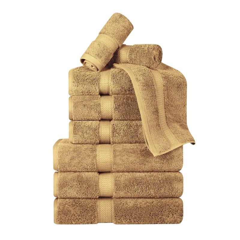 Superior Egyptian Cotton Pile Heavyweight 9-Piece Towel Set