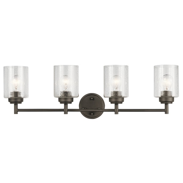 The Gray Barn Saffron 4-light Olde Bronze Bath Vanity Light. Opens flyout.