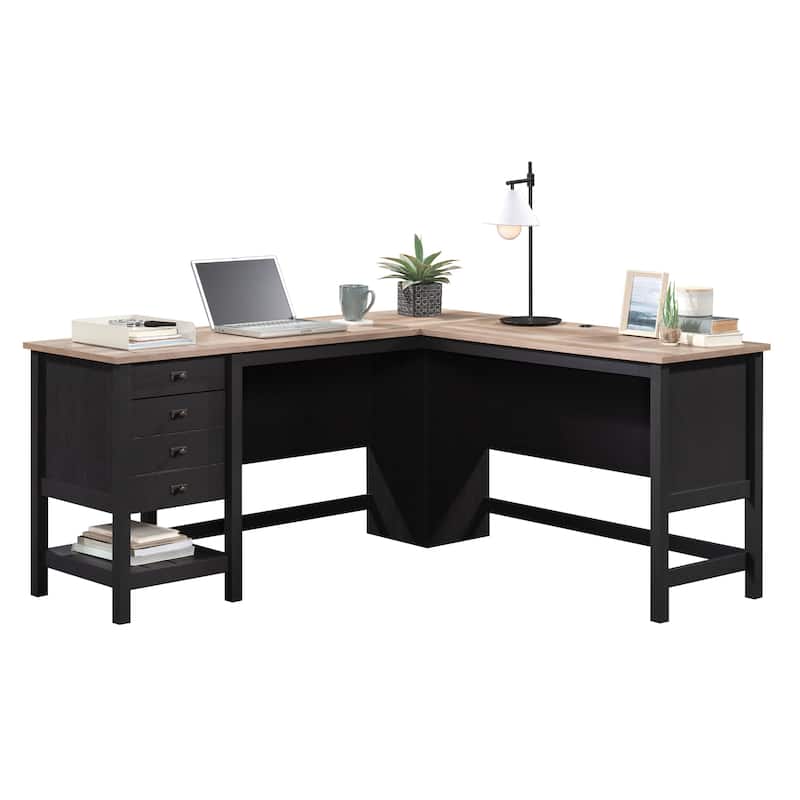 Cottage Road L Desk - Raven Oak