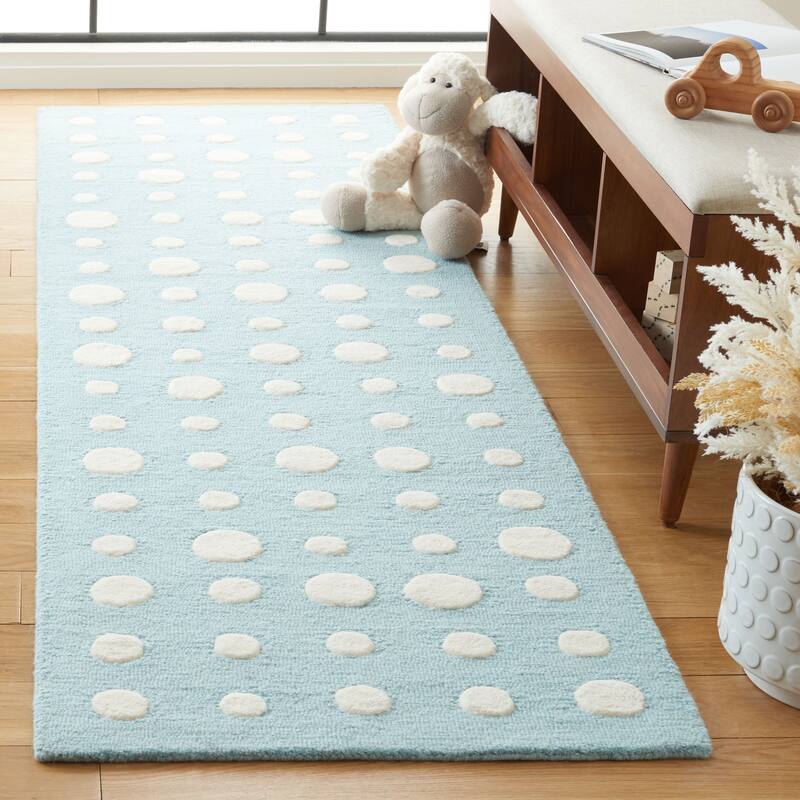 SAFAVIEH Handmade Kids Lexus Dots Wool Rug