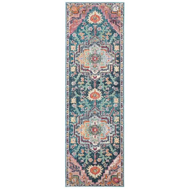 SAFAVIEH Crystal Floretta Vintage Boho Medallion Rug