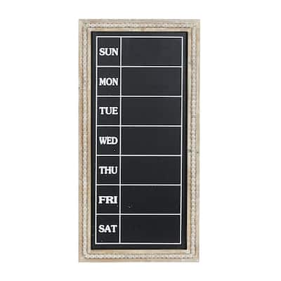 Wood Sign Beaded Chalkboard Wall Decor - Brown - Roche River Decor
