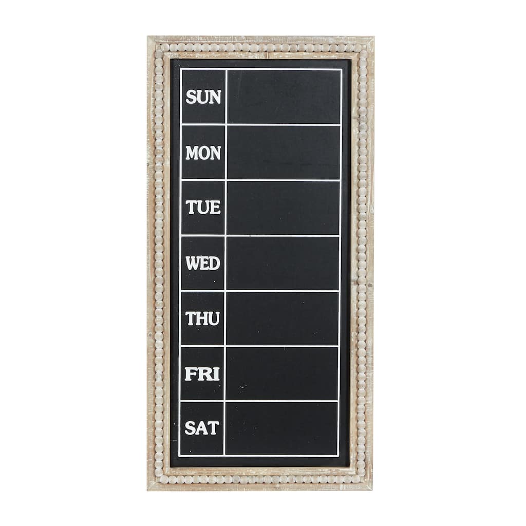 Wood Sign Beaded Chalkboard Wall Decor - Brown - Roche River Decor