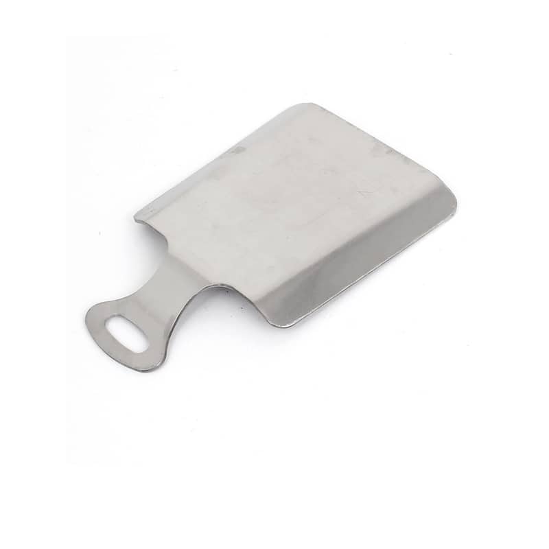 2 Pcs Metal Ginger Garlic Wasabi Grater Shredder Grinder Kitchenware - Silver - 4.3" x 2.8" x (L*W)