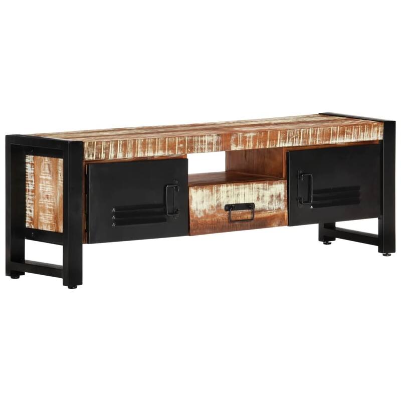 vidaXL TV Stand 47.2"x11.8"x15.7" Solid Wood Reclaimed - 47.2" x 11.8" x 15.7" - Multi-Color