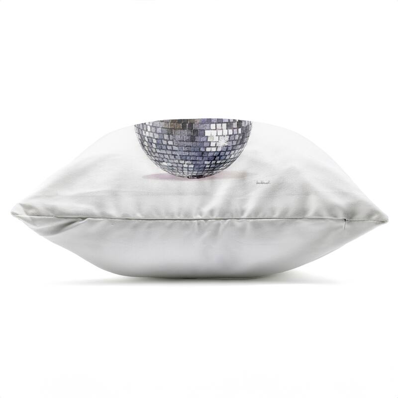 Stupell Panda Balancing on Disco Ball Printed Outdoor Throw Pillow Design by Amanda Greenwood