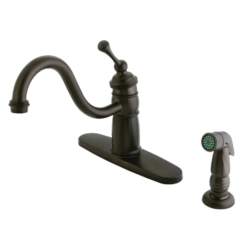 Kingston Brass 1.8 GPM Standard Kitchen Faucet - Includes Side Spray