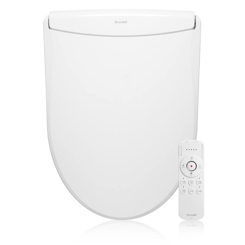 Brondell Thinline T44 Luxury Bidet Toilet Seat with Remote Control, White