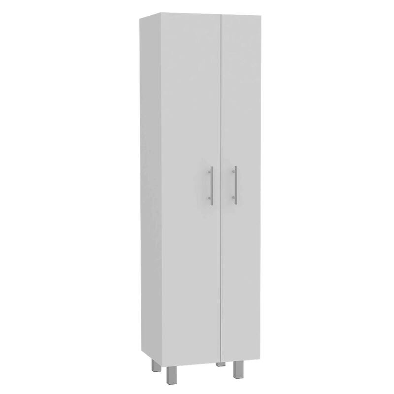 FM Furniture Norway Broom Closet Pantry with 5 Shelves