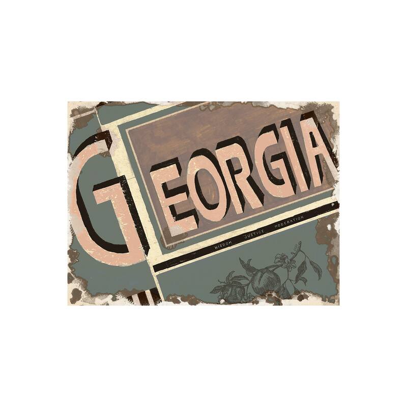 Georgia (40 x 30) Canvas Art Print - Small