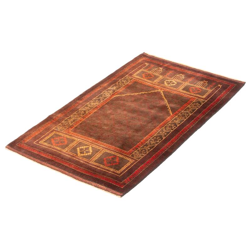 Teimani Brown Rug 2'11" x 5'3" - 2'11 x 5'3