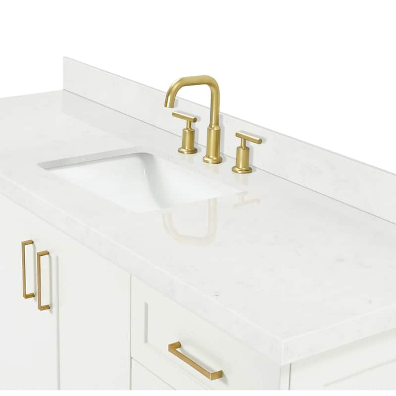 Ariel Q066SCQRVO Taylor 66" Free Standing Single Basin Vanity Set with