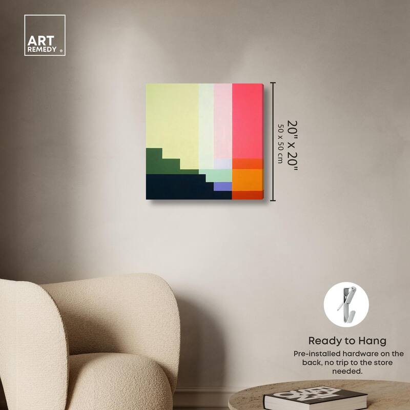 Rectilinear Rhapsody III Canvas by Art Remedy, Gallery Wrapped