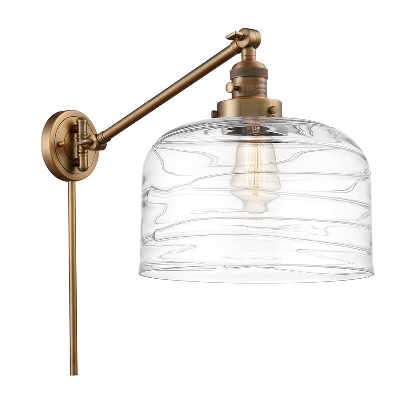 Innovations Lighting Bell - 1 Light 12" Swing Arm - Plug In or Hardwired