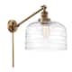 Option Brushed Brass / Clear Deco Swirl
