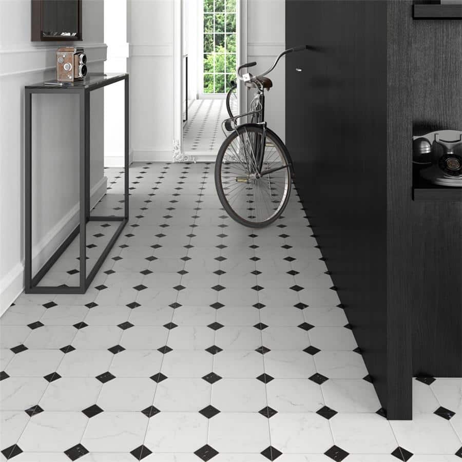 Merola Tile Betera Blanco 13-1/8"x13-1/8" Porcelain Floor and Wall Tile
