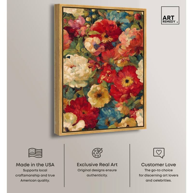 Garden Tapestries II Canvas by Art Remedy