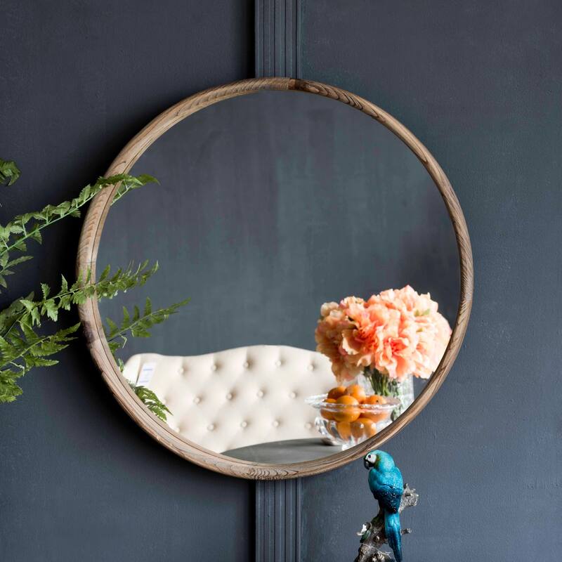 Round wall mirror for living room