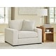 preview thumbnail 1 of 3, Signature Design by Ashley Cloverview Linen Oversized Chair - 48"W x 43"D x 39"H