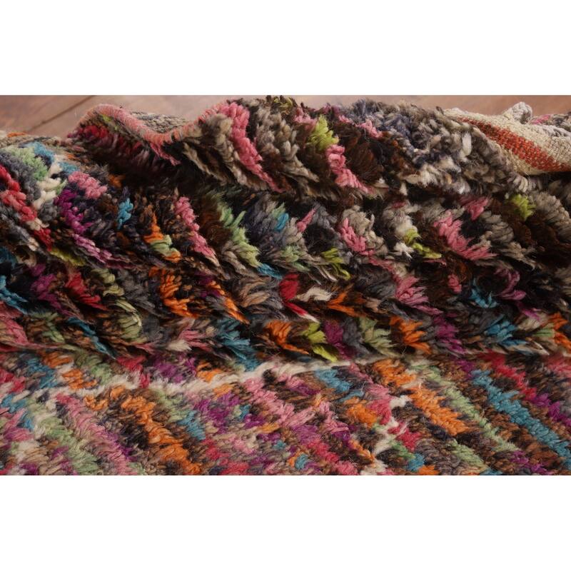 Trellis Moroccan Oriental Area Rug Hand-Knotted Wool Carpet - 6'0" x 9'8"