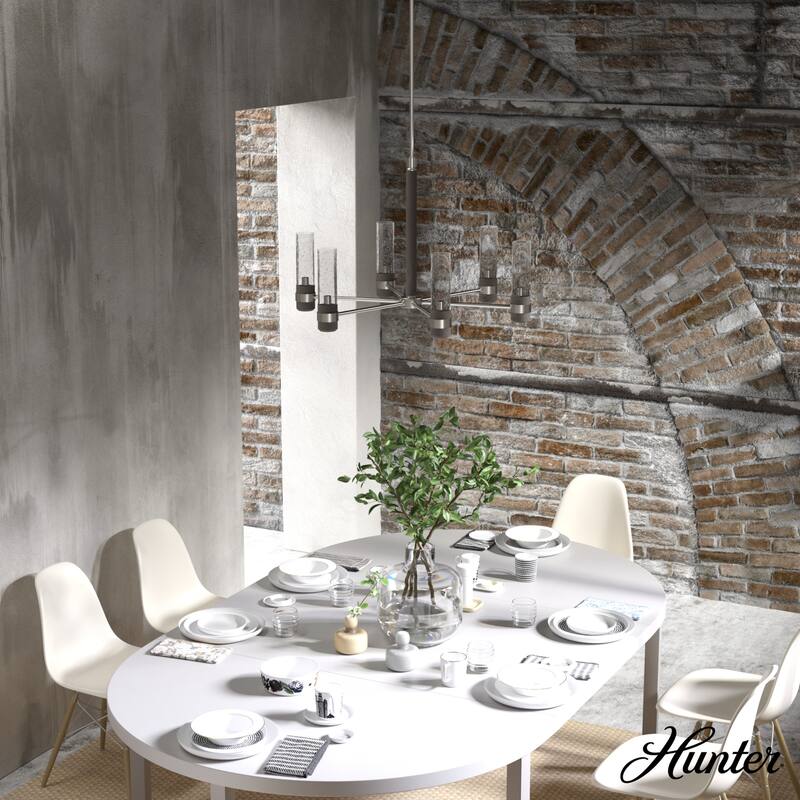 Hunter River Mill Chandelier - Dining Room, Entry - Modern Mountain, Rustic, Round, Industrial
