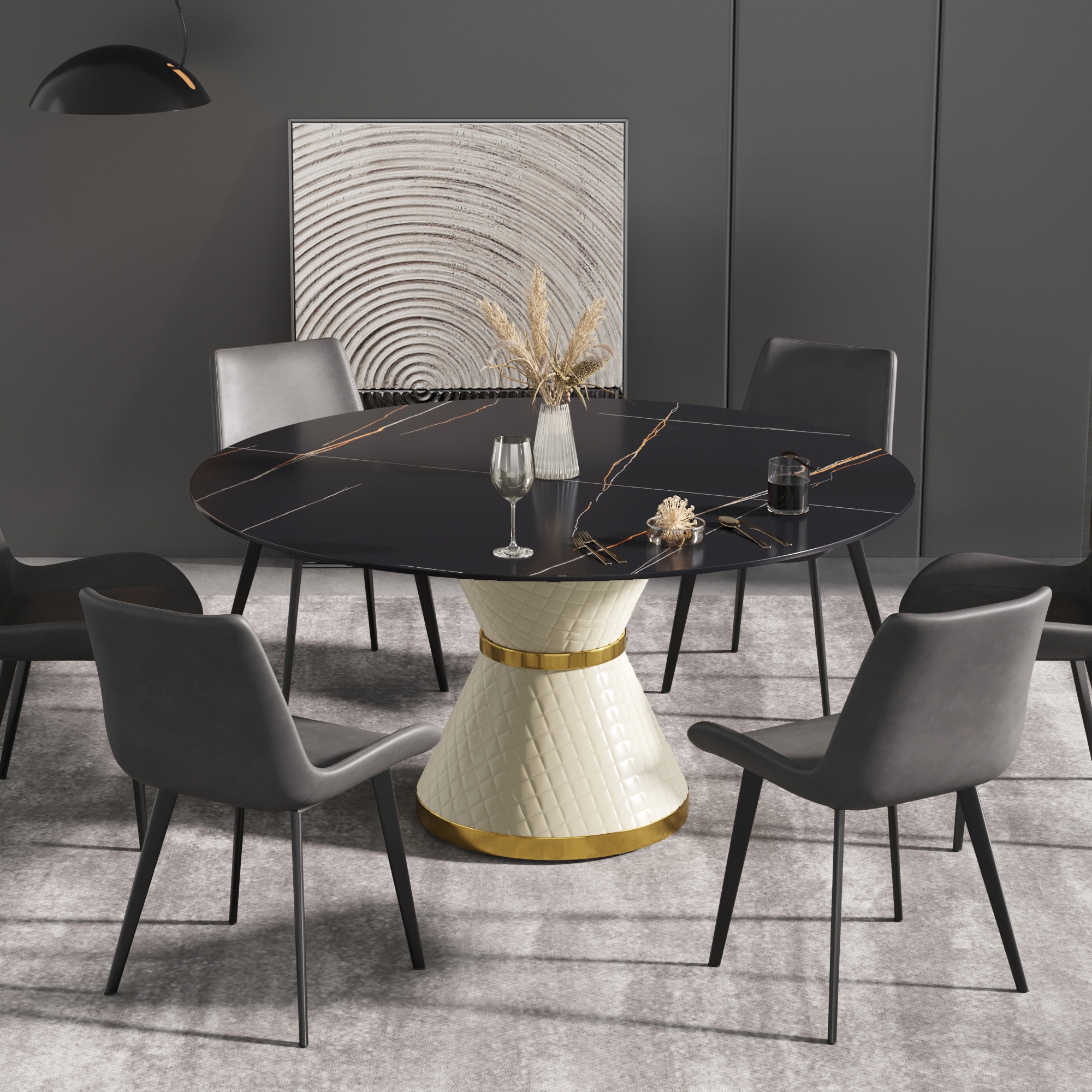 Round dining table for on sale 6 to 8 seats