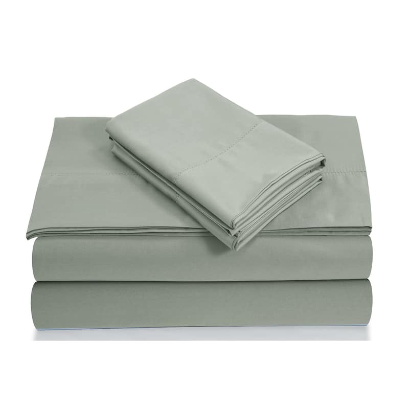 Egyptian Cotton 800 Thread Count Deep Pocket Bed Sheet Set - Cal King - Green